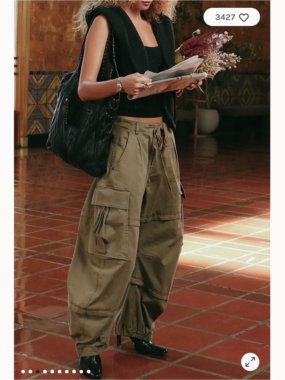 We the free reef curved twill cargo pants - Picture 3 of 14